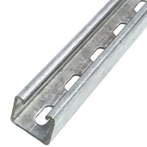 B Channel 41mm x 41mm Slotted Pre Galvanised Steel {6Mtr}