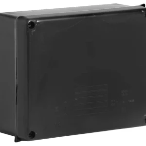 Junction Box WIB 4 Smooth Sided Enclosure 230 x 180 x 88mm Black IP65