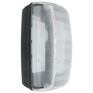 KSR Bulkhead LED IP65 Clear Diffuser 7W Black 4000K 517lm