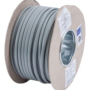 Basec Approved 6242Y 2 Core 1mm² Copper Twin and Earth Cable 50m Grey