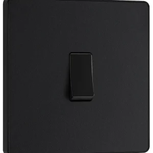 BG Evolve, Matt Black, 20A 16AX Single Switch, 2 Way