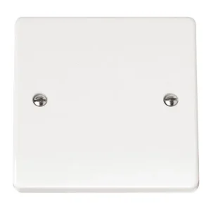Click Mode CMA060 1-Gang Blank Plate White