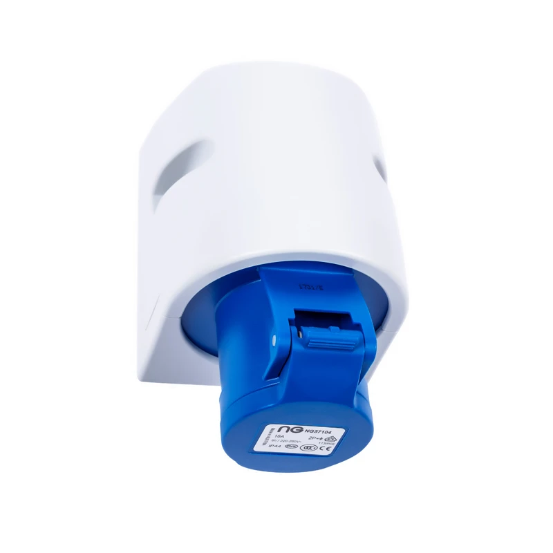 Niglon 57104 Blue 16A 3 Pin 230V Wall Socket - Image 2