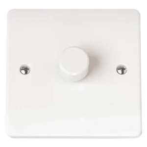 Polar White 1 Gang 2 Way 100W Dimmer Switch