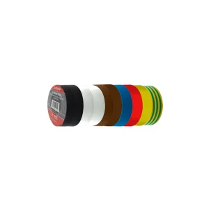 Unicrimp 1920MX02 Tape 19mm x 20m Mixed Colour Roll PVC 10 Pack