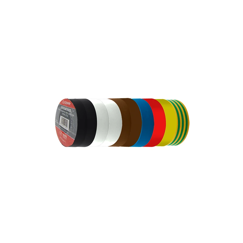 Unicrimp 1920MX02 Tape 19mm x 20m Mixed Colour Roll PVC 10 Pack