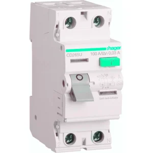 Hager RCCB Double Pole Type A 100A 30mA