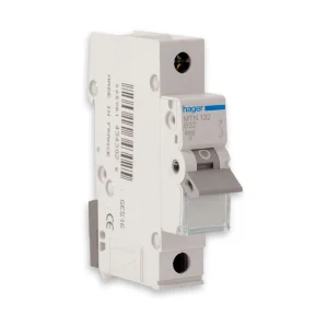 Hager MCB MTN132 32A 6kA Curve-B Miniature Circuit Breaker 1 Pole