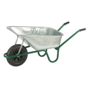 Wheelbarrow Invincible 120L Silver Galvanised