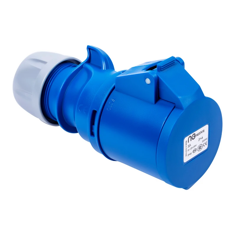 Niglon 57416 Trailing Socket 32A 3P 230V Blue - Image 2