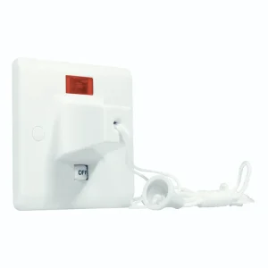 Designa 21CS50 50A Double Pole Ceiling Pull Cord Switch White