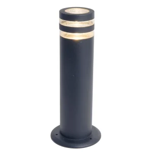 Focus IP44 GU10 Bollard Light In Dark Grey