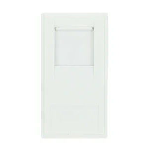 Click New Media RJ45 Cat5e Polycarbonate Outlet Socket Module 25 x 50mm White