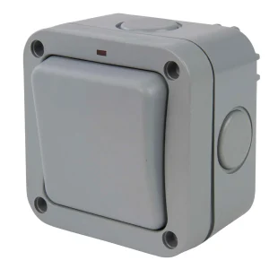 BG WP21 Weatherproof Switch 1 Gang 2 Way 20A IP66