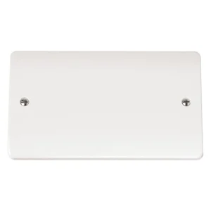 Click Mode CMA061 2-Gang Blank Plate White