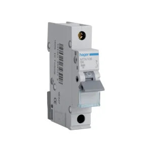 Hager MTN106 6A 6kA Curve-B Miniature Circuit Breaker 1-Pole
