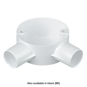 PVC-U 2-Way Angle Box 20mm White