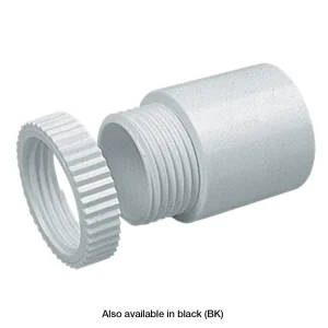 PVC-U Male Conduit Adaptor 20mm White