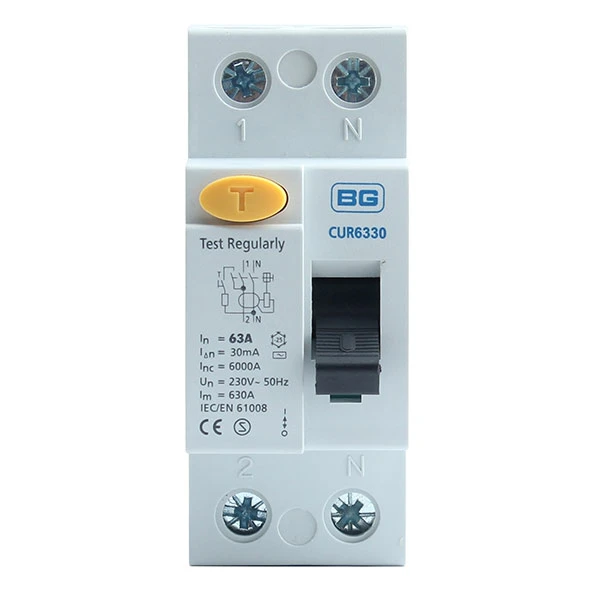 BG 63A 30MA Double Pole Type A RCD - Image 2