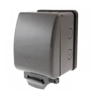 1 Gang 13A DP IP66 Weatherproof Switched Fused Spur Connection Unit with Neon