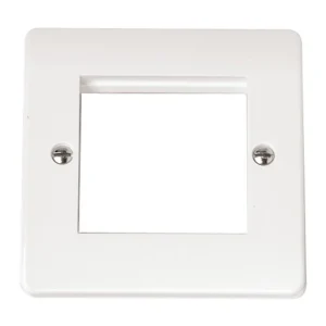 Click Mode Frontplate 1 Gang 2 Aperture White