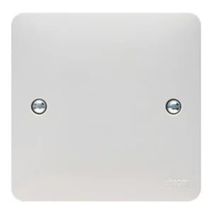 Hager Sollysta WMP1 1 Gang Blank Plate White