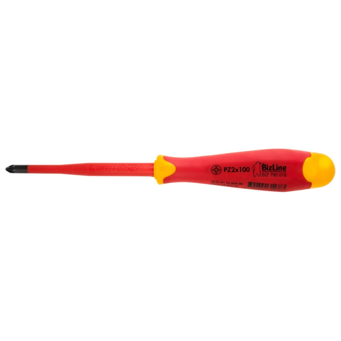 Bizline i-SLIM Screwdriver 1000V Insulated Pozi PZ2 100mm