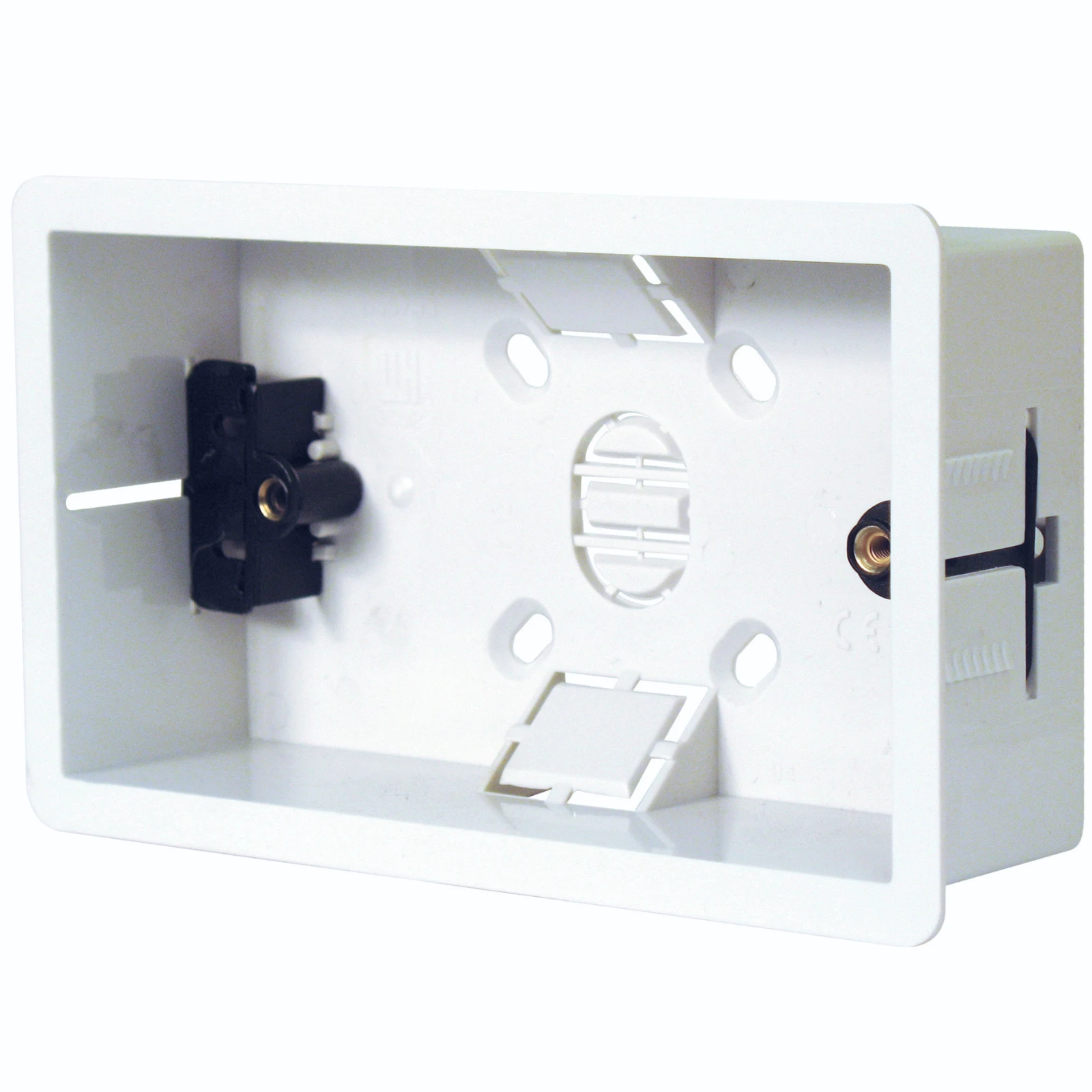 Steeple BSDLB2 2 Gang Surface Mount Dry Lining Box 35mm White