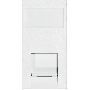 Verve MOD-J45-C6W White Euro Module 25 x 50 RJ45 Cat 6 Unshielded