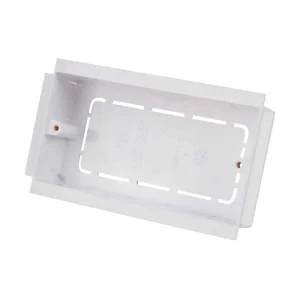 Socket Mounting Box 2 Gang 2 Pillar 35mm White