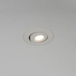 KSR Mimas Mini LED 3W 3000K Tilt Downlight IP65 White