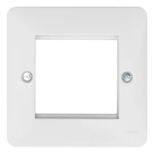 Hager Sollysta Frontplate 2 Module Euro 86 x 9.5 x 86mm White Urea