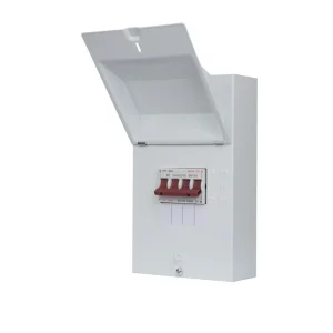 Fusebox SC0125 1 Pole + Neutral Changeover Switch in Metal Enclosure