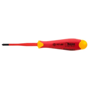 Bizline i-SLIM Screwdriver 1000V Insulated Pozi PZ1 4.5 x 80mm