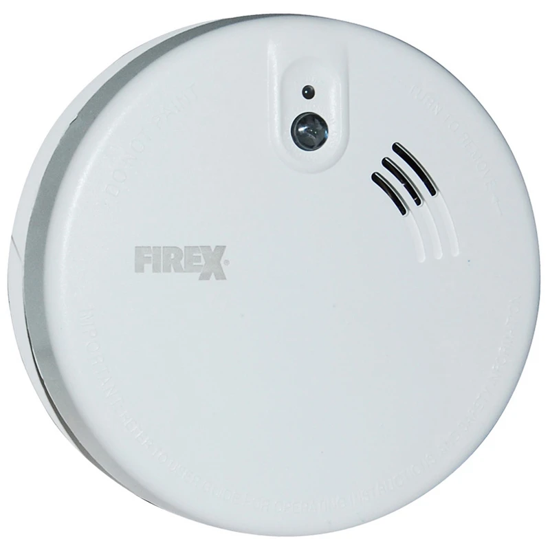 Kidde Firex 230V Mains Optical Smoke Alarm with Alkaline Battery 127mm