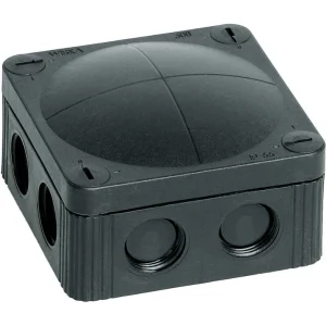 Junction Box Combi 308/Empty 85 x 85 x 51mm Black Polypropylene IP66/6