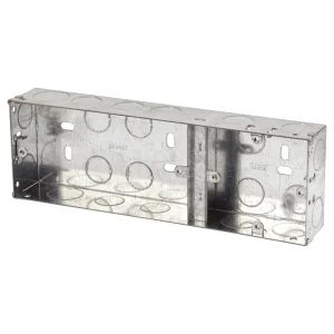 Back Box 1+2 Dual 35mm Galvanised Steel