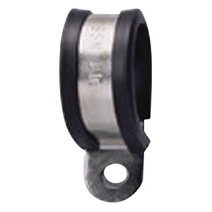 P Clip 25mm Steel Plated + PVC Insert - 10 Pack