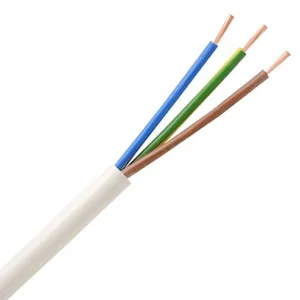 3183Y 3 Core 1.5mm² Mains Flexible Cable 50m White