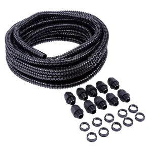 CPDSR20 M20 PVC Spiral Conduit Contractor Pack IP40 10m Black