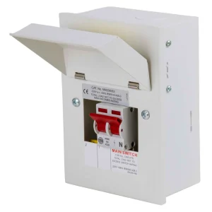 Wylex Consumer Unit 2 Way Main Switch Metal Cased 63A