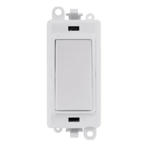 Click Gridpro Switch 2 Way Module - White Insert 20AX White