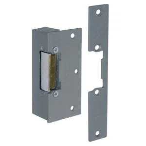 Dorcas Electric Lock Release for Door Entry 12AC/DC Fail Locked Rim with Mortice Plate Grey