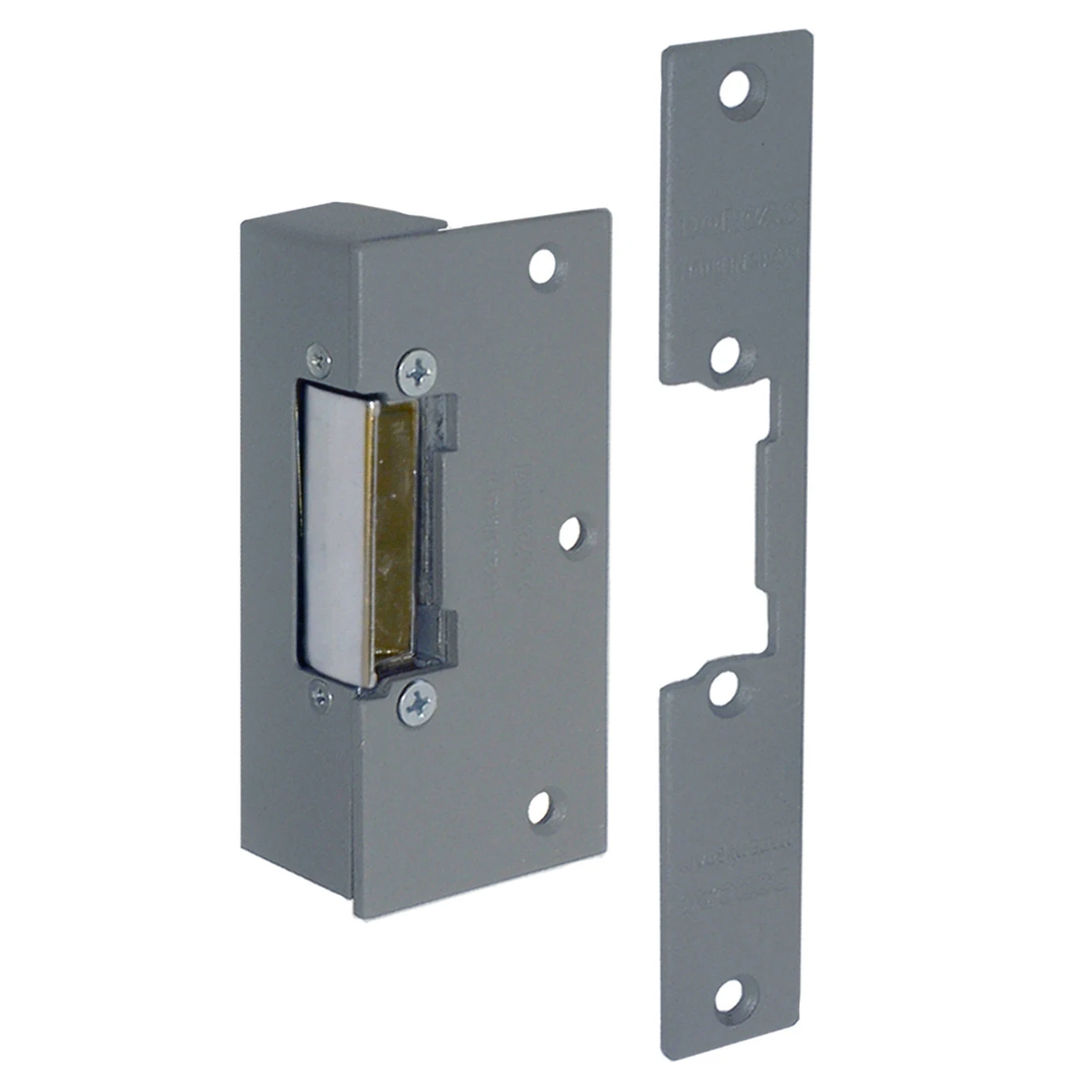 Dorcas Electric Lock Release for Door Entry 12AC/DC Fail Locked Rim with Mortice Plate Grey - Image 2