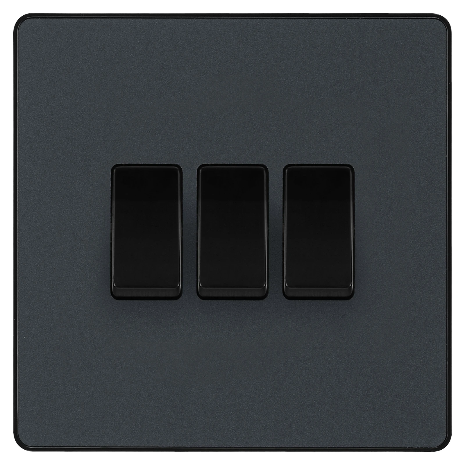 BG Evolve PCDMG43B 3 Gang 2 Way Switch Matt Grey - Image 2