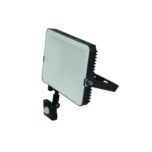 KSR KSR5317 50W IP65 LED Floodlight Black With IP65 Manual Override PIR Polycarbonate