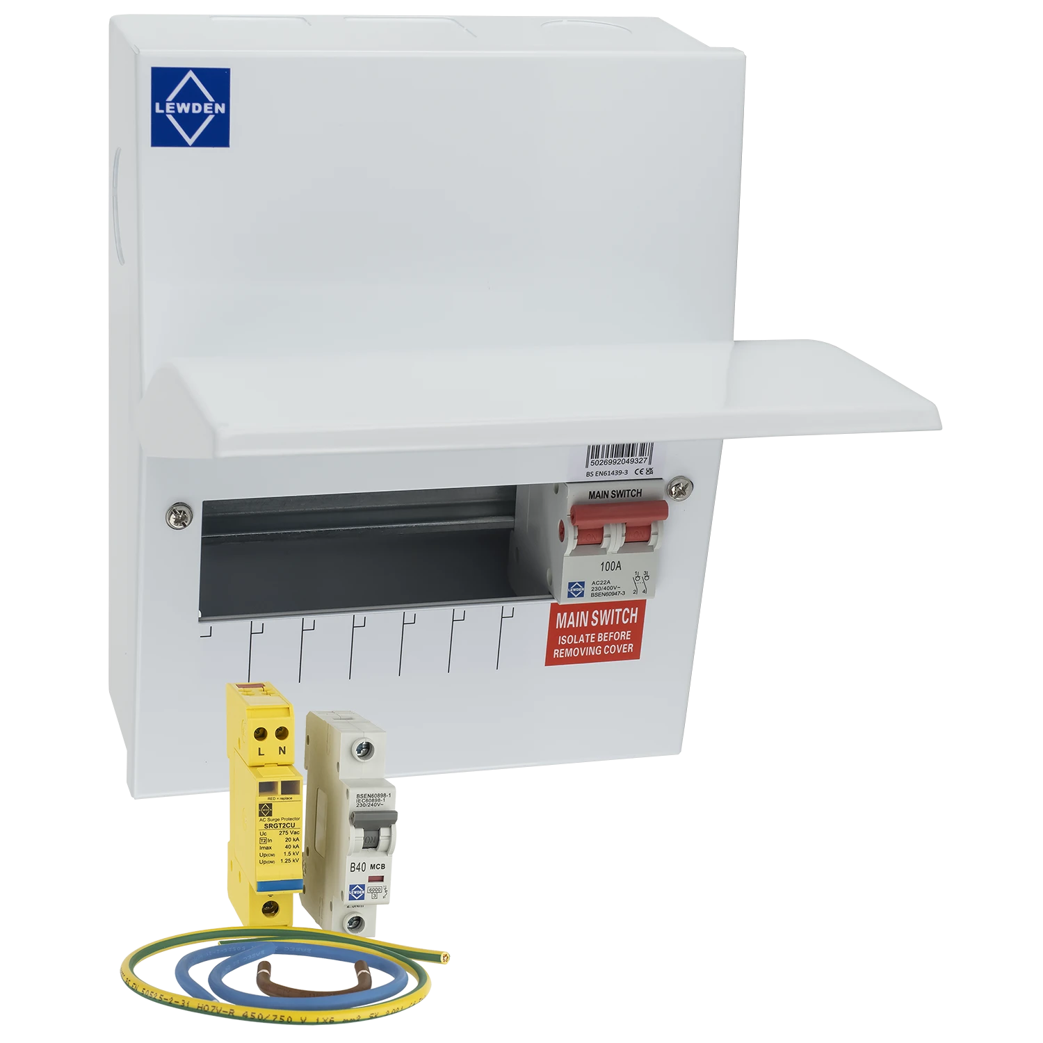 Lewden PRO-R12MS 10 Way Board with Surge Protection Kit - Image 2