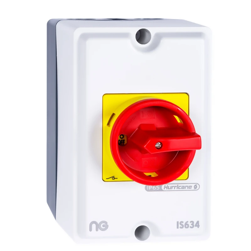 Niglon IS634 4 Pole 3 Phase Rotary Isolator 63A