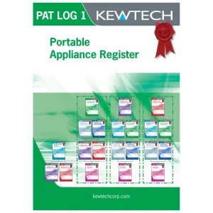 Kewtech PATLOG1 PAT Testing Log Book
