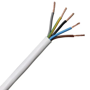 5-Core 0.75mm² 3185Y Copper Flexible Cable 50m White